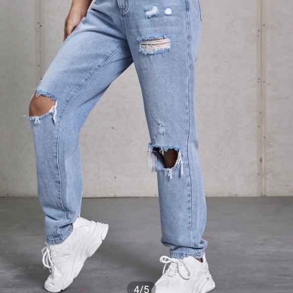 Shein Brand New High Waist Straight Leg Jeans Size 2 - Picture 6 of 12